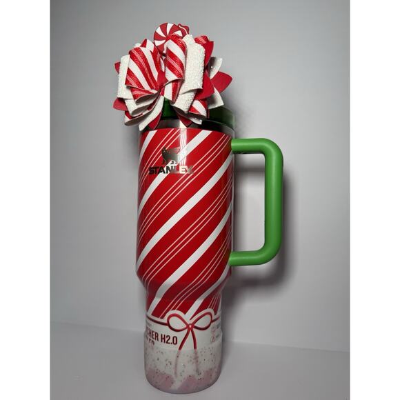 Customized Stanley X Target 2025 Holiday Exclusive CANDY CANE TWIST 40oz BNWT - Picture 1 of 12